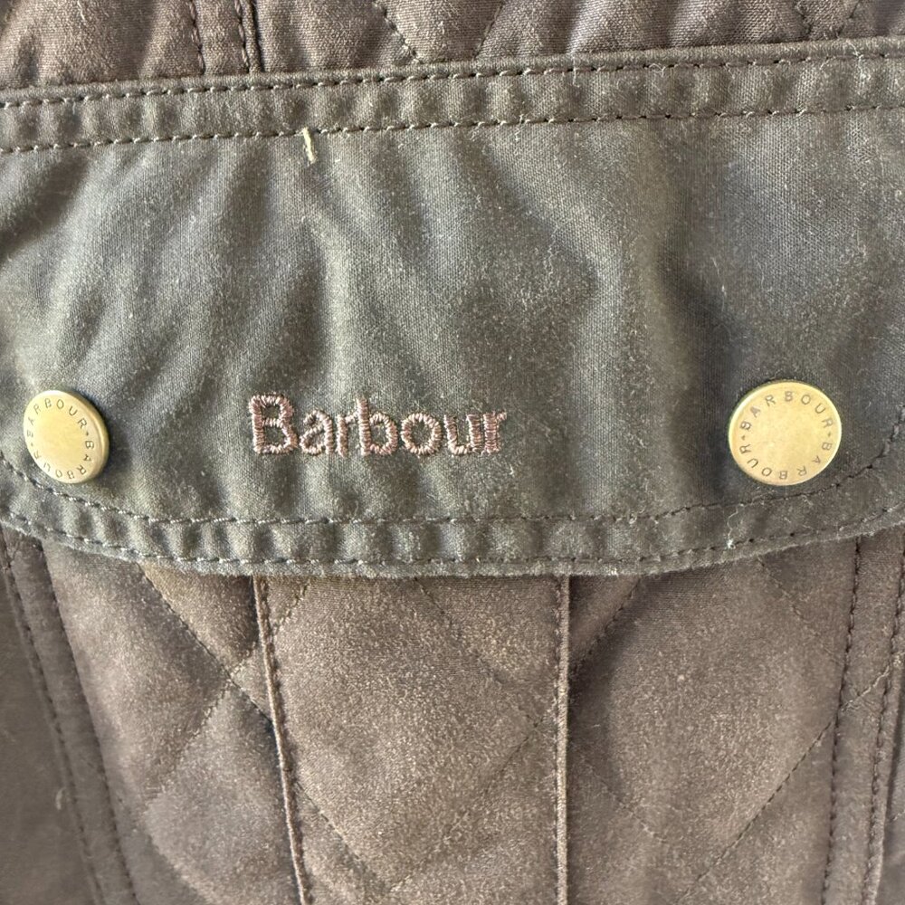 Barbour Waxed Quilted Jacket - Picture 7 of 9
